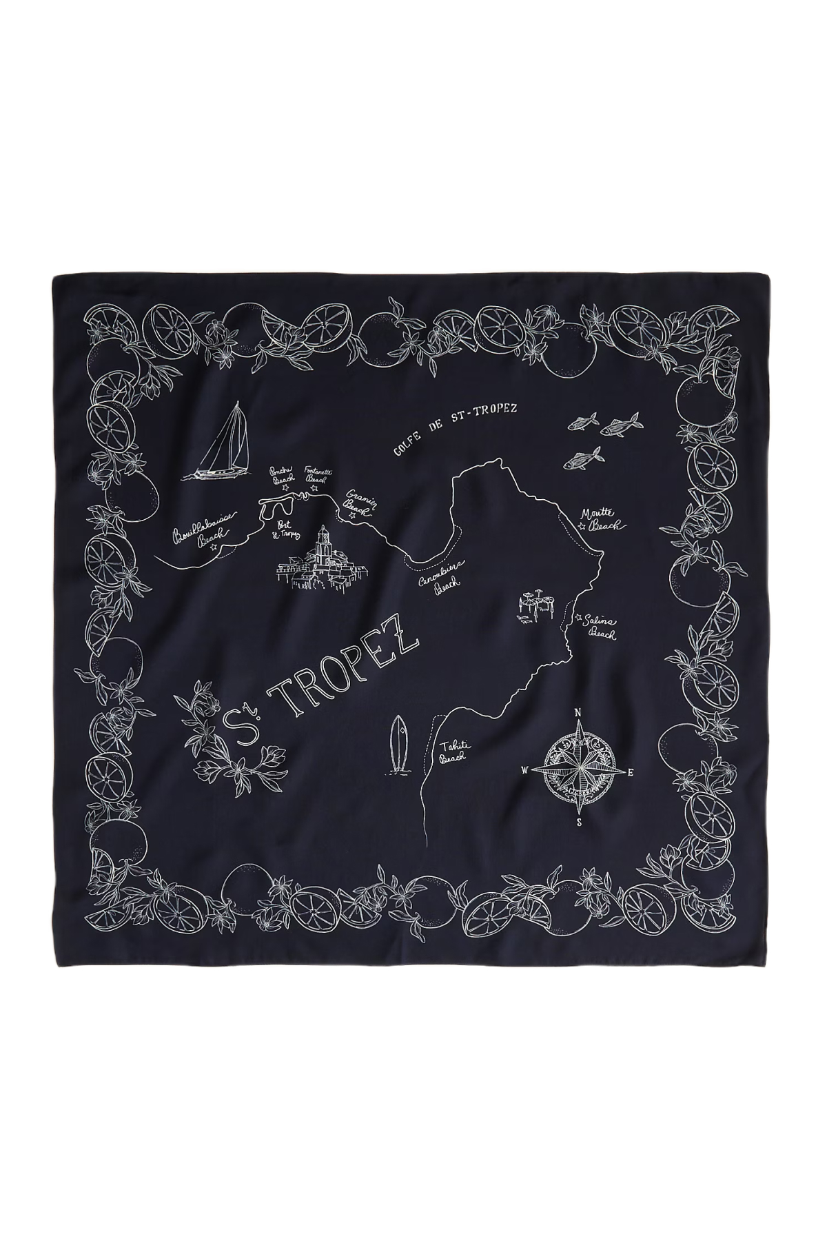 J.Crew Oversized Printed Silk Bandana