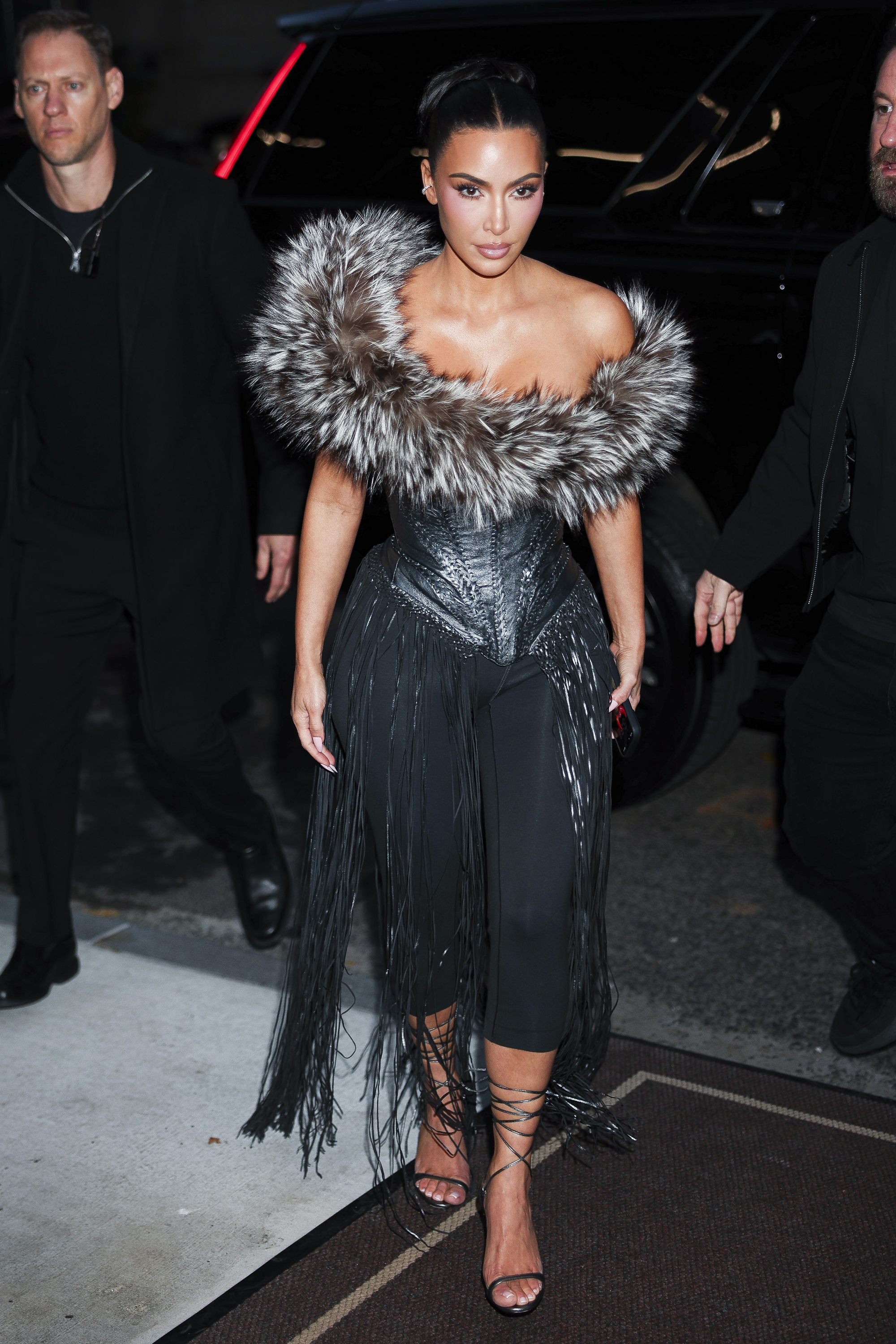 Kim Kardashian seen on Upper East Side on October 27, 2025 in New York City.