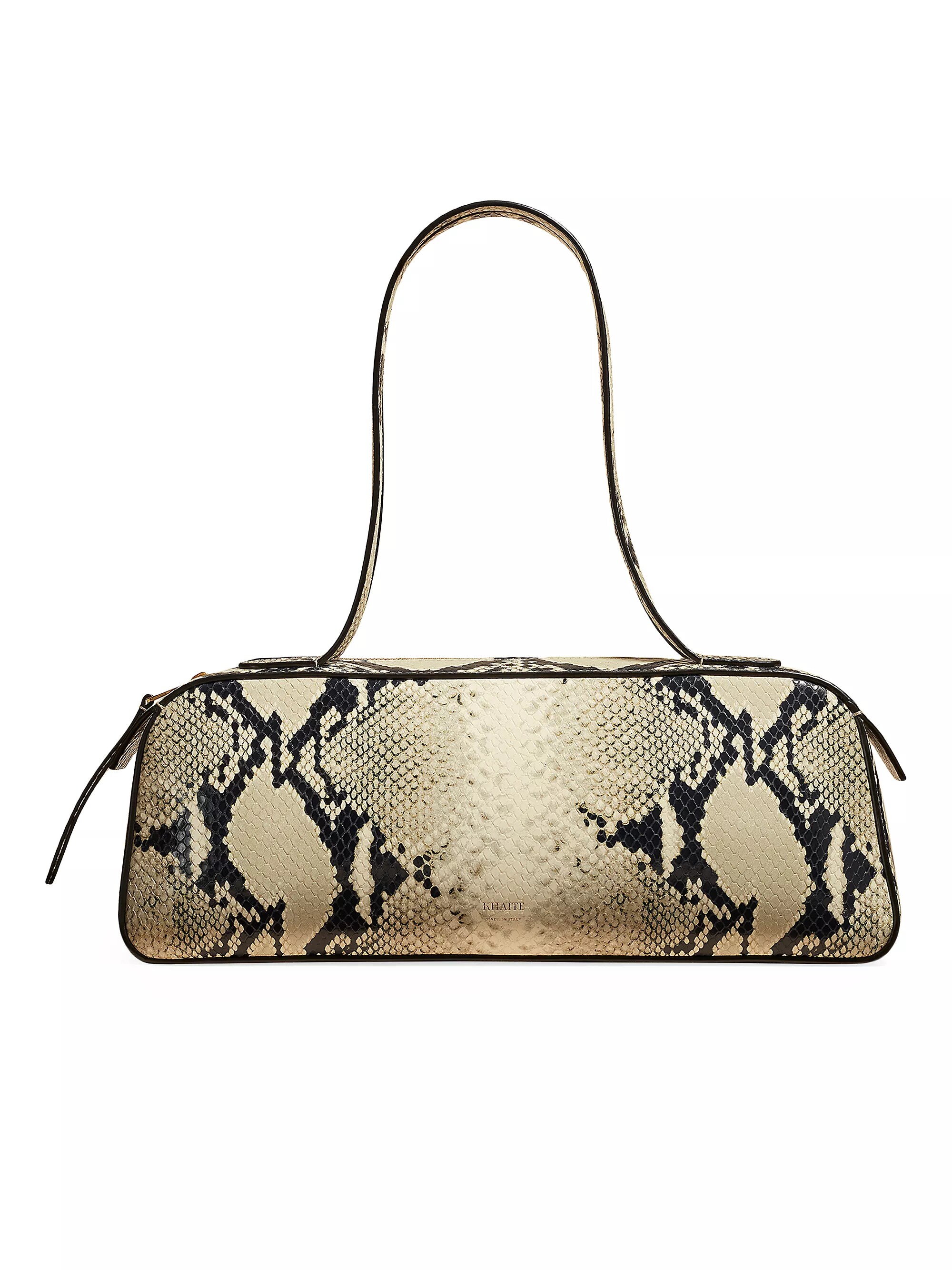 Simona Snake Leather Shoulder Bag