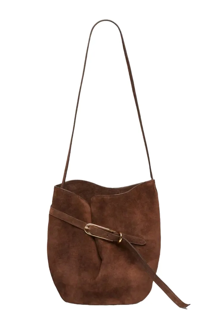 Liffner, Leather Belted Bucket Bag