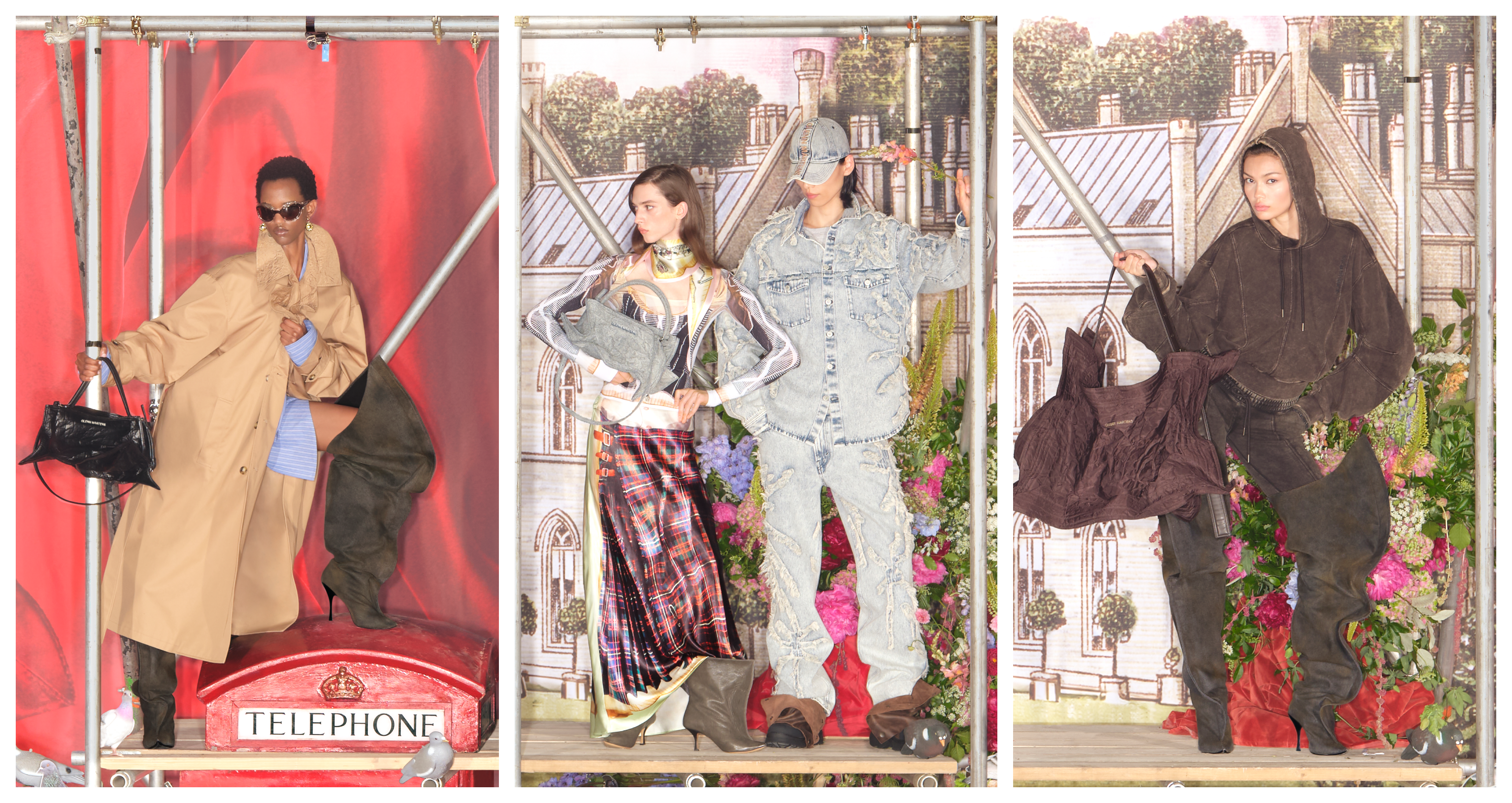 models wearing H&M x Glenn Martens