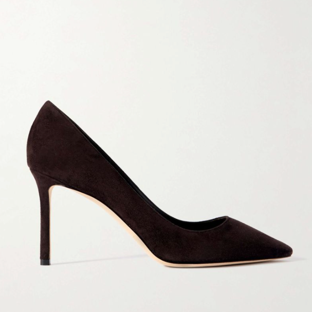 JIMMY CHOO, Romy 85 Suede Pumps