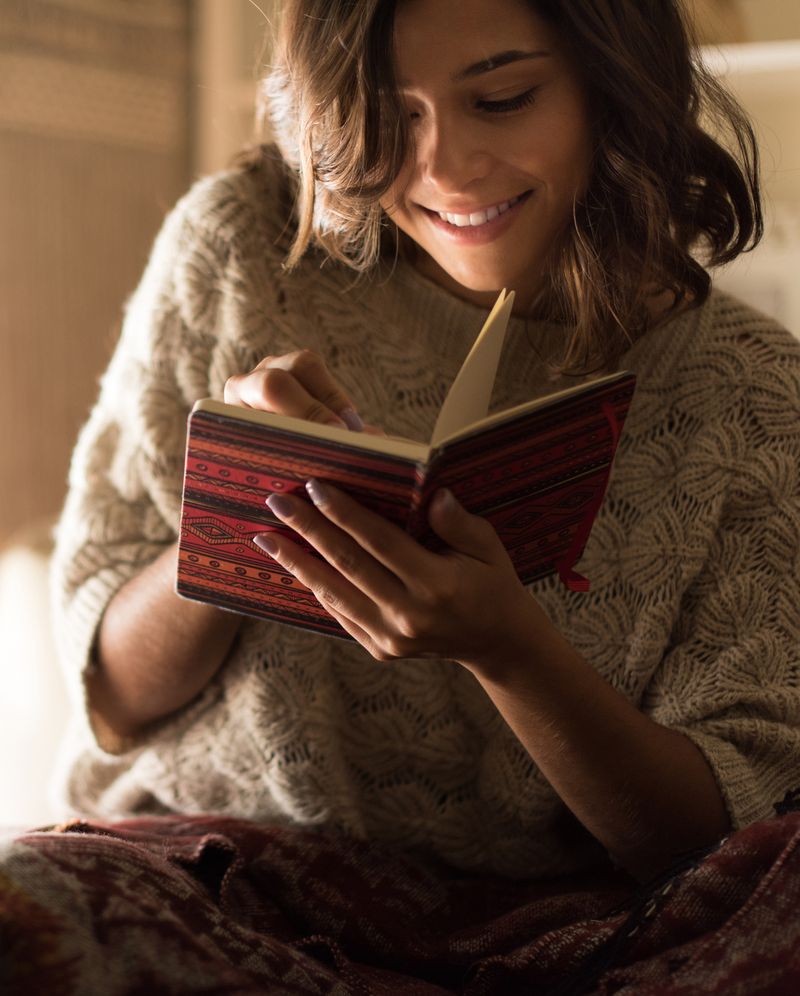 Girl writing in a journal