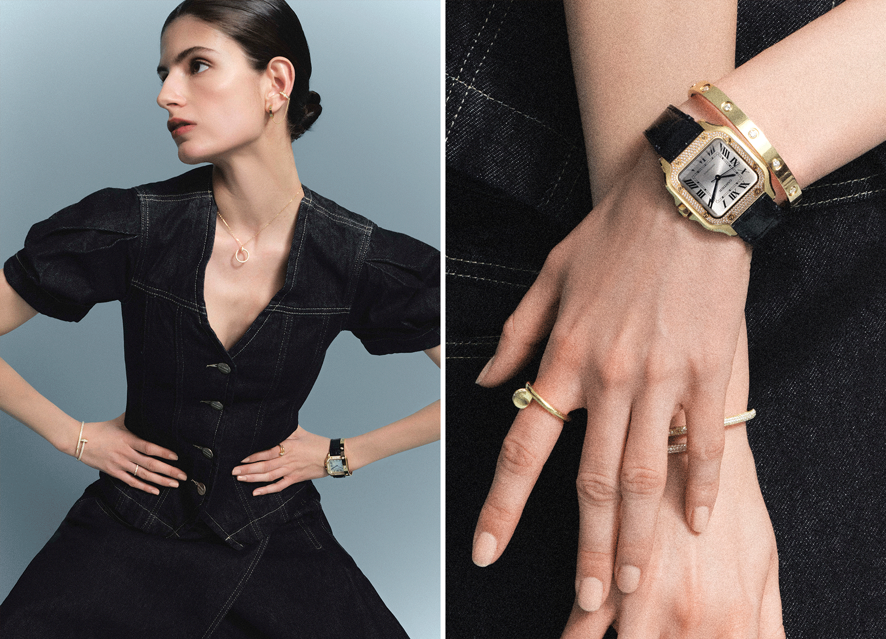 Model wearing suiting trend