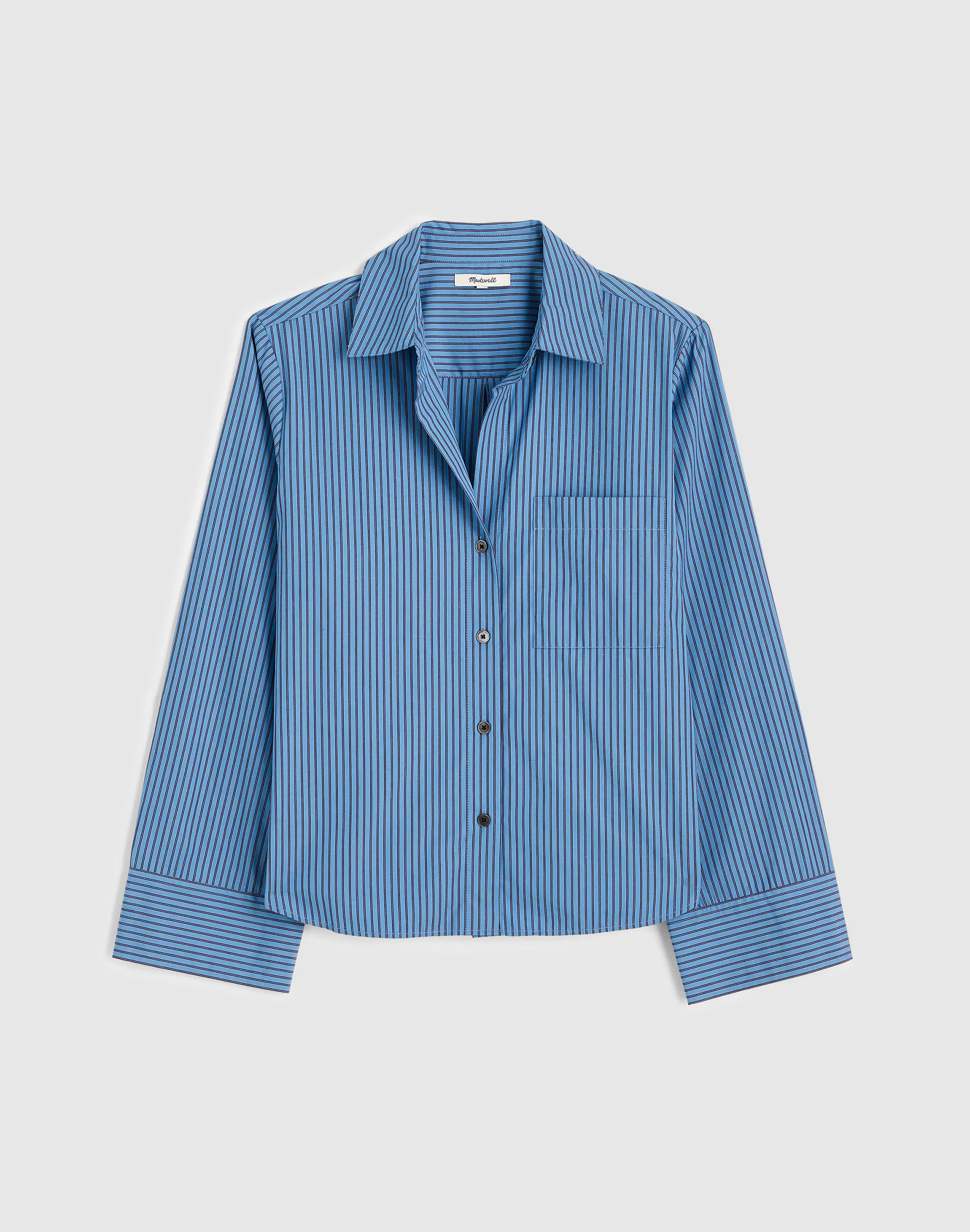 Easy Y-Neck Button-Up Shirt