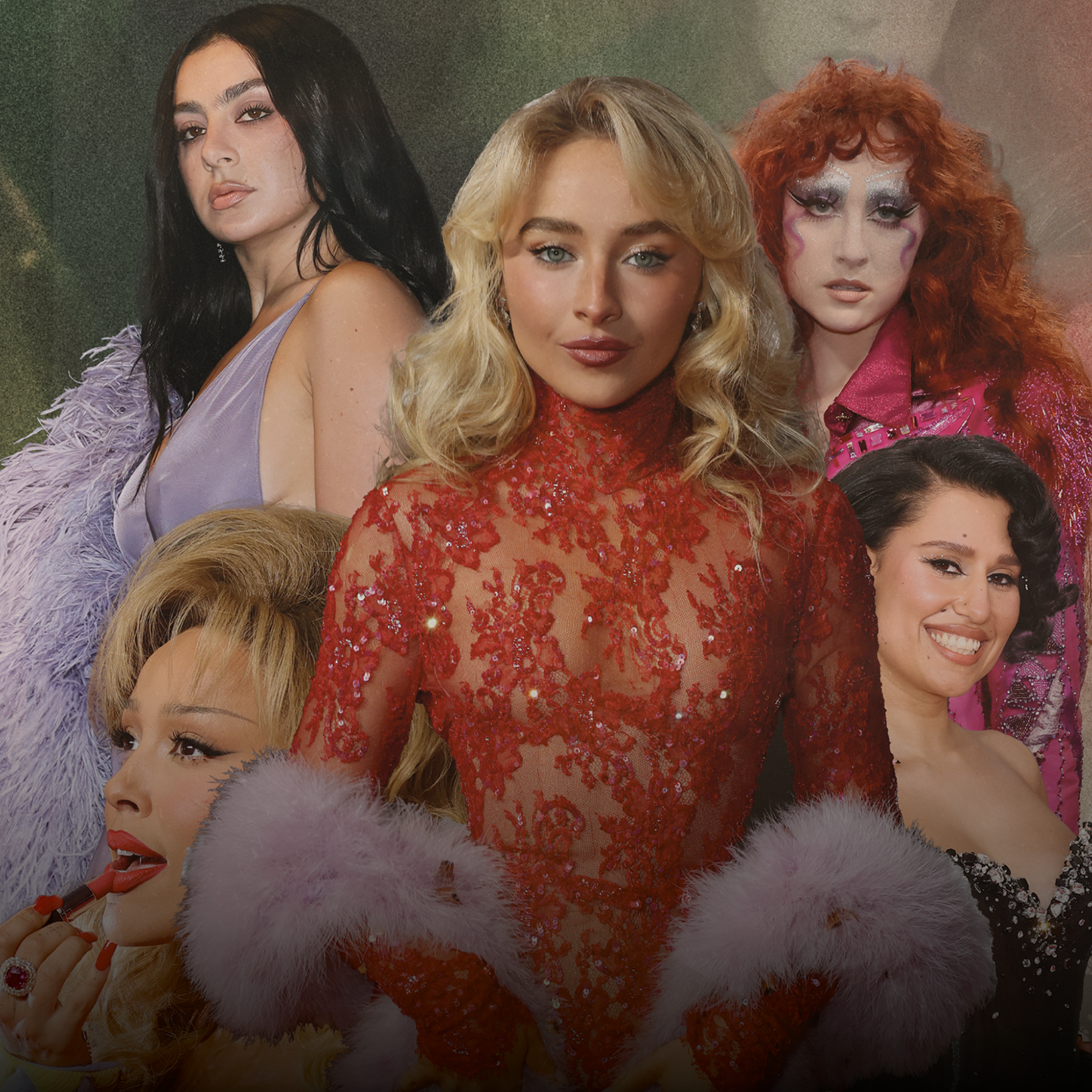Charli XCX, Doja Cat, Sabrina Carpenter, Chappell Roan and Raye