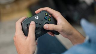 Xbox Series X controller being held