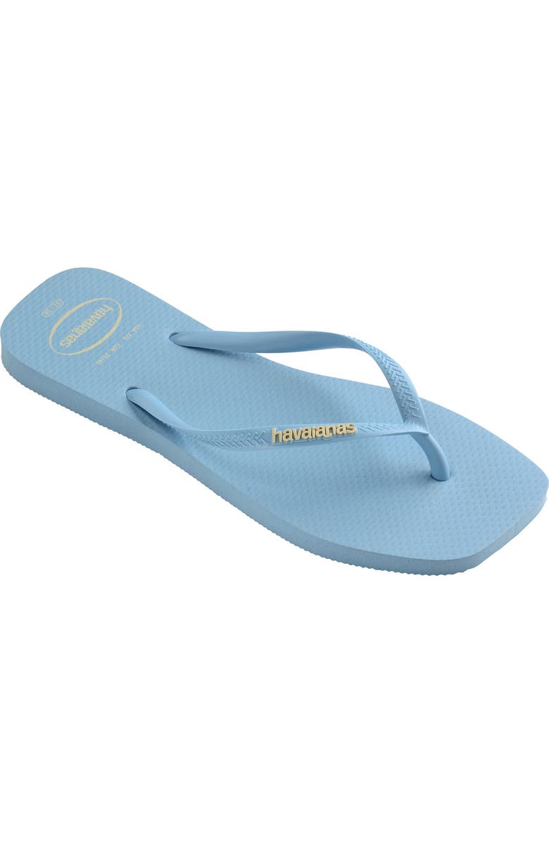 Slim Square Logo Flip Flop