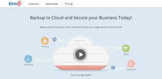 IDrive's homepage