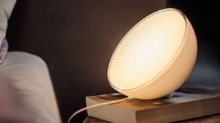 Hemispherical Philips Hue Go wireless lamp