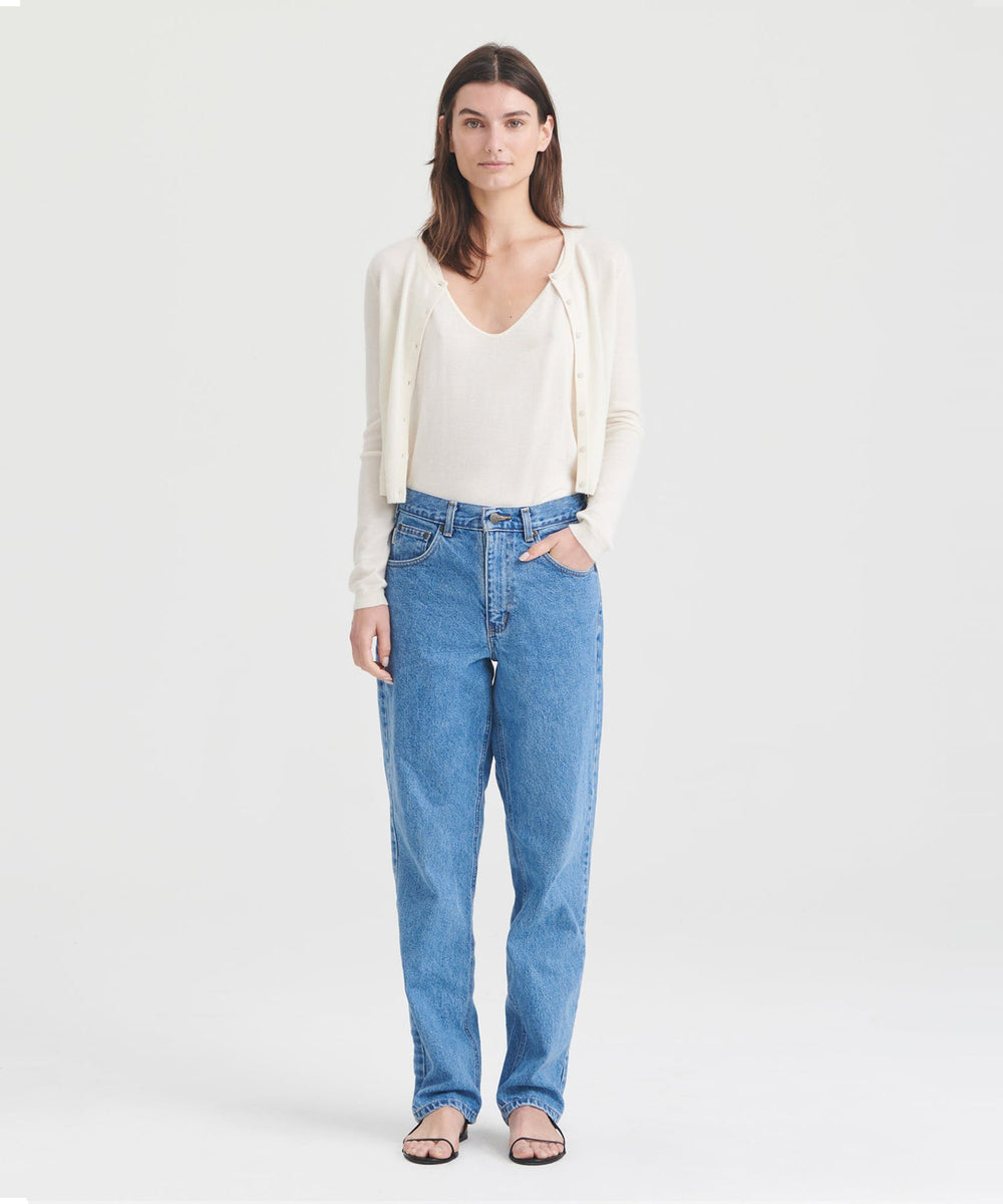 Fancy Cashmere Cropped Cardigan