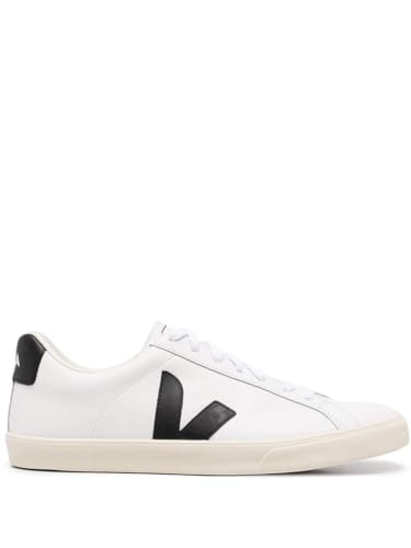 Veja Women's Esplar Logo Sneakers, Extra White/black, 6 Medium Us