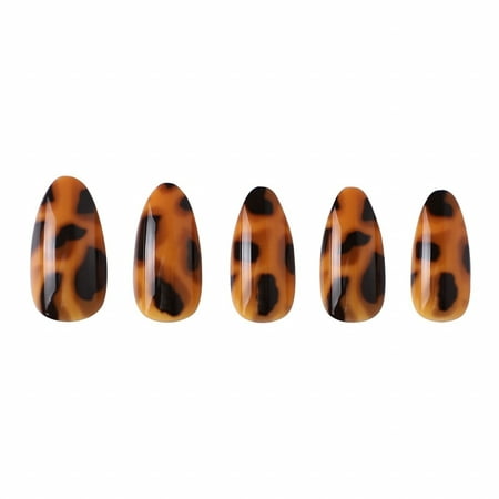 Paintlab Tortie Almond Shape Press-On Nails, 30 Count