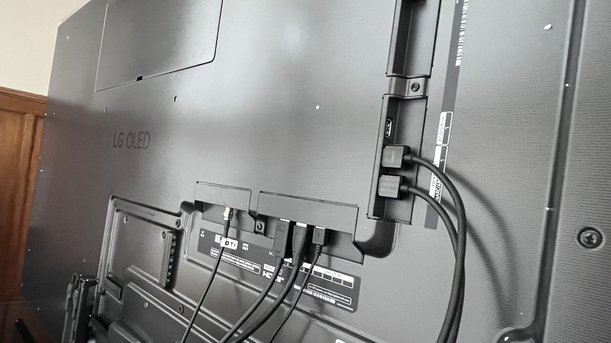 LG G5 OLED TV back panel ports
