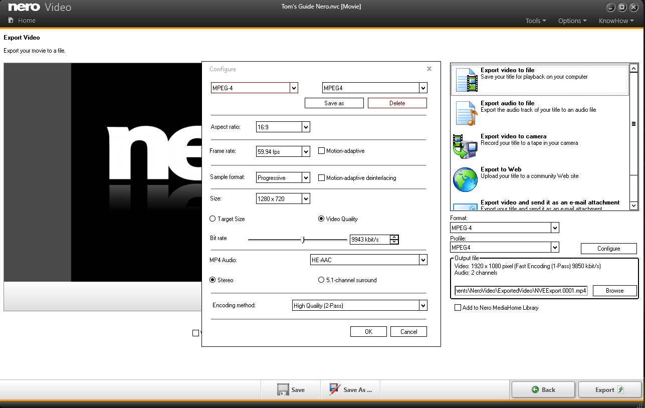 Scene-detection-based multi-export lets you roll out short clip highlights.