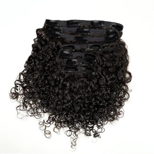 Sasha Curl Deep Curly Human Hair Clip Ins Extensions - 16