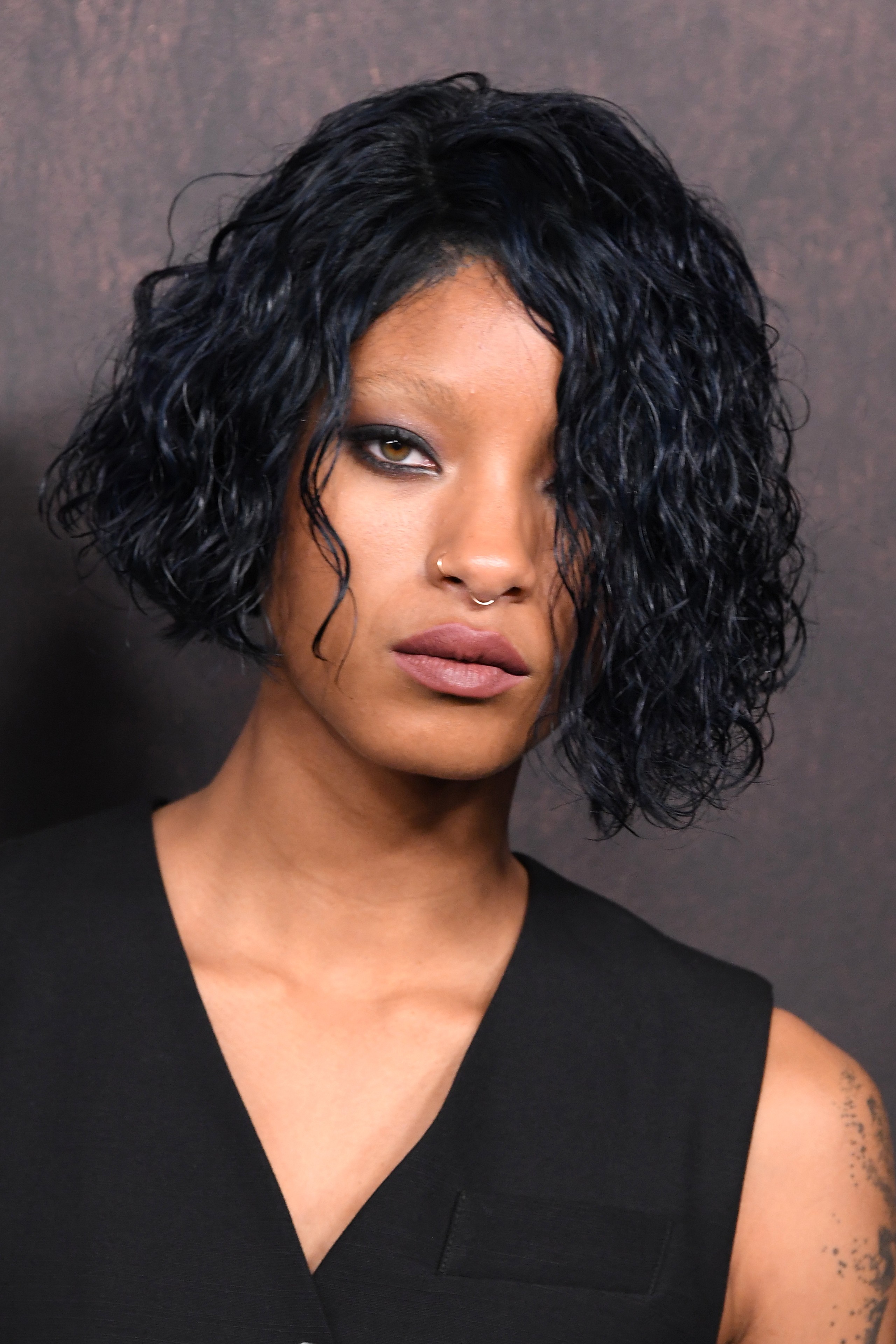 Willow Smith with an asymmetrical layered haircut