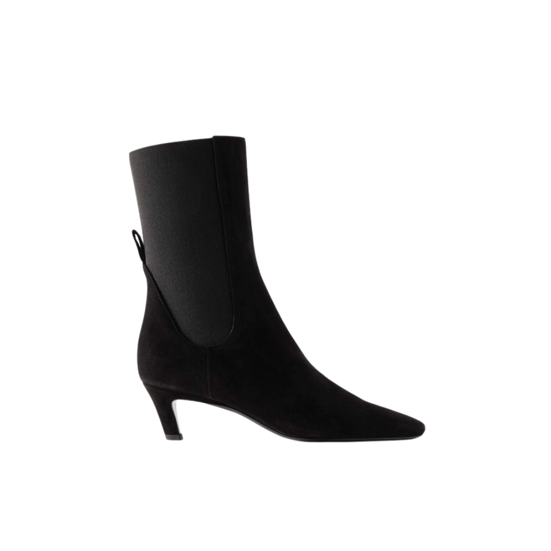 TOTEME, The Mid Heel Suede Chelsea Boots