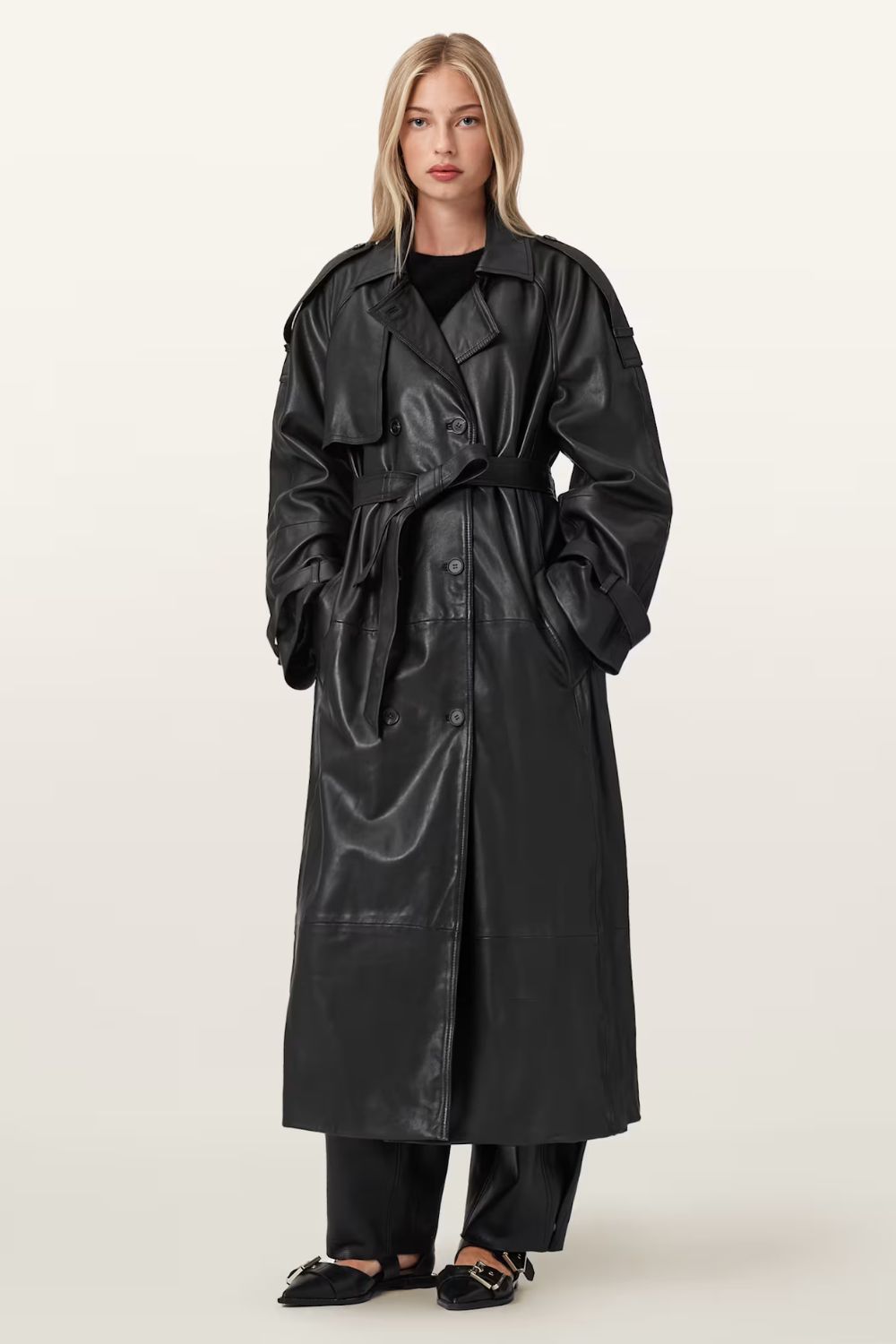 All Saints Reed Leather Trench