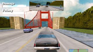 Best PS1 games – Driver screenshot of a car cruising down a road.