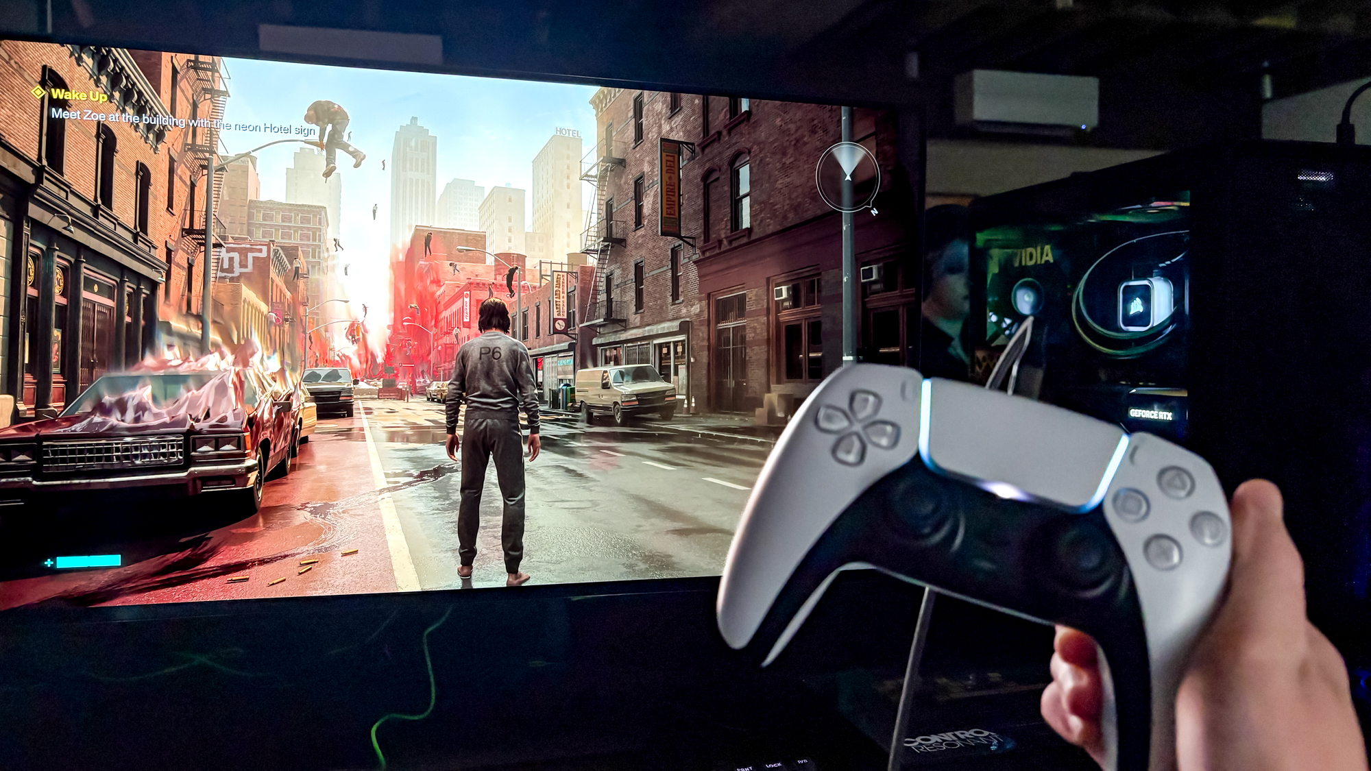 Control Resonant on display next to PC