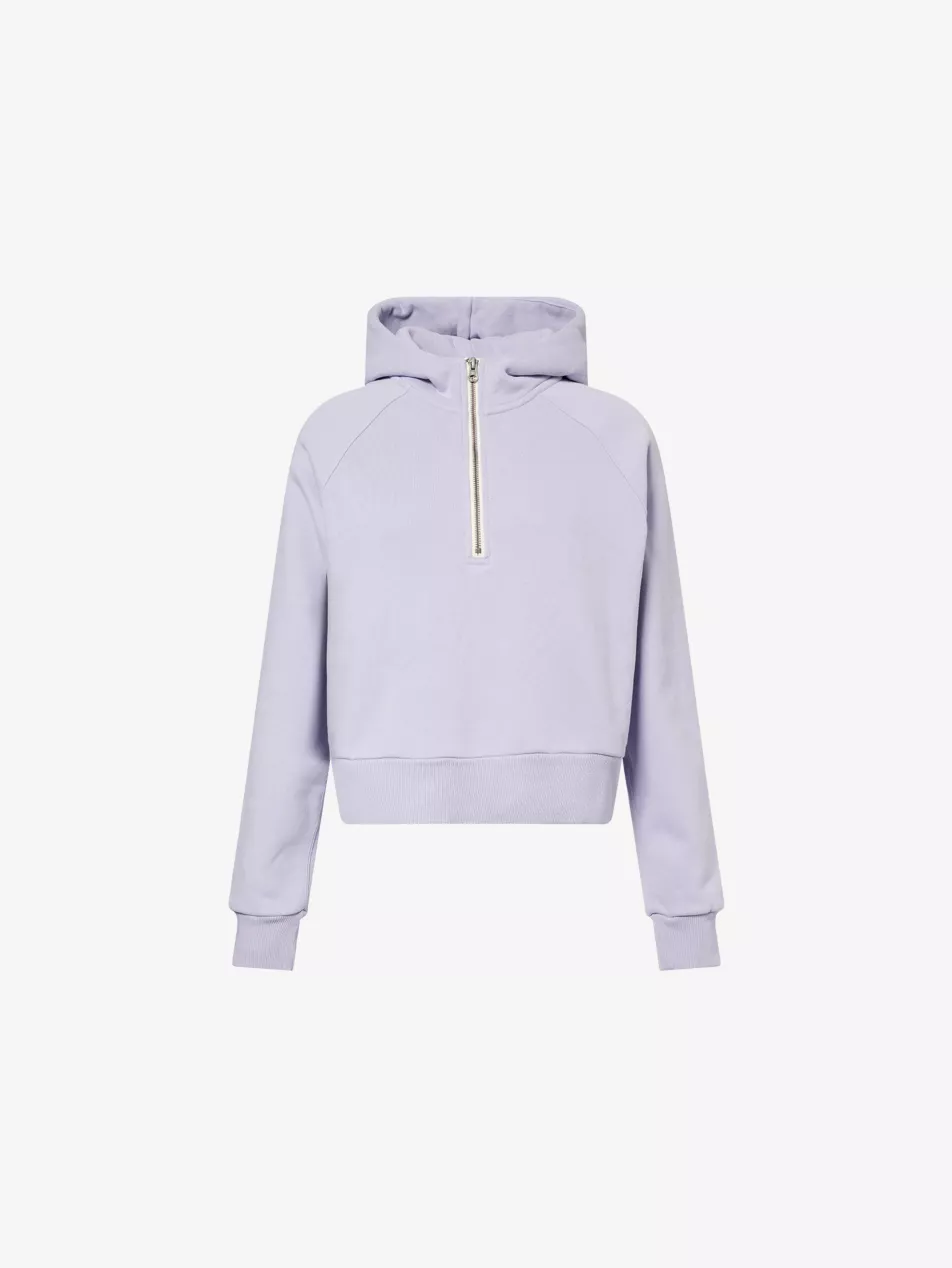 Restore Half-Zip Relaxed-Fit Cotton-Blend Hoody