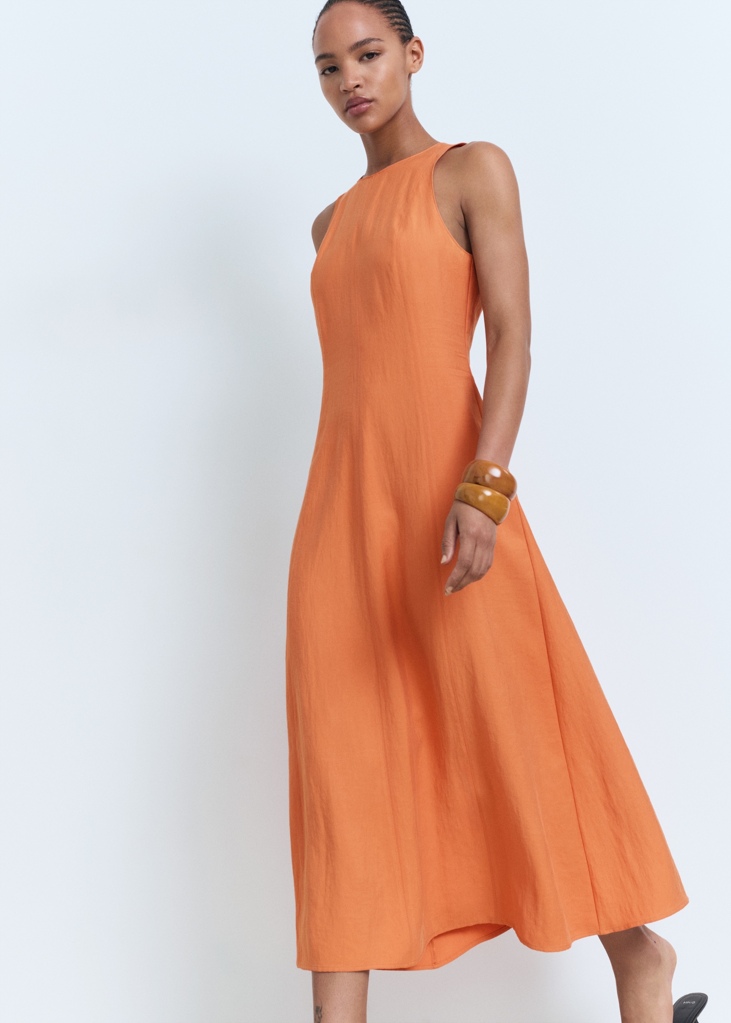 Flared Midi-Dress - Women | Mango Usa