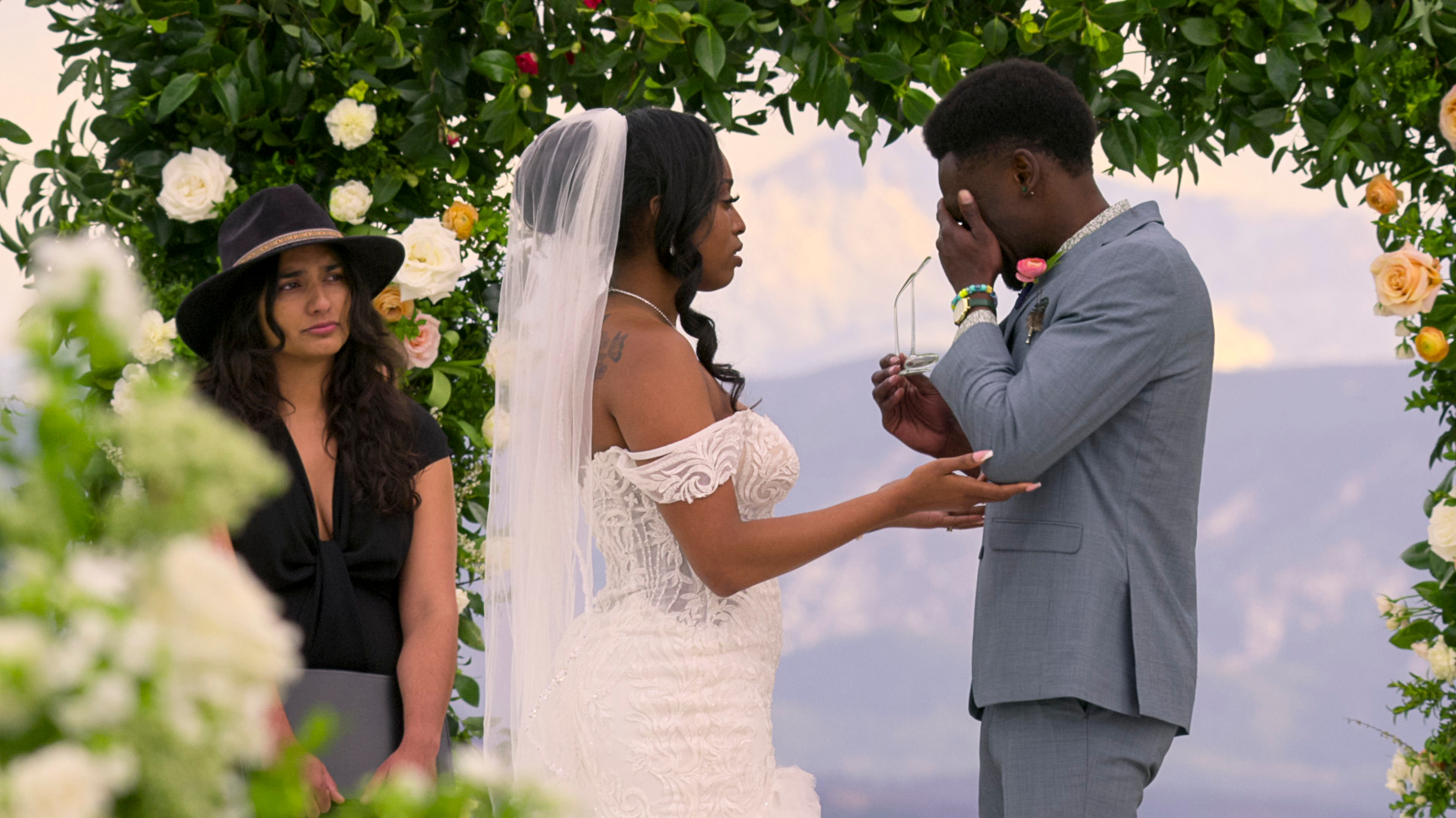 Love Is Blind. (L to R) Kalybriah, Edmond L. Harvey in episode 912 of Love Is Blind. Cr. Courtesy of Netflix &amp;copy; 2025