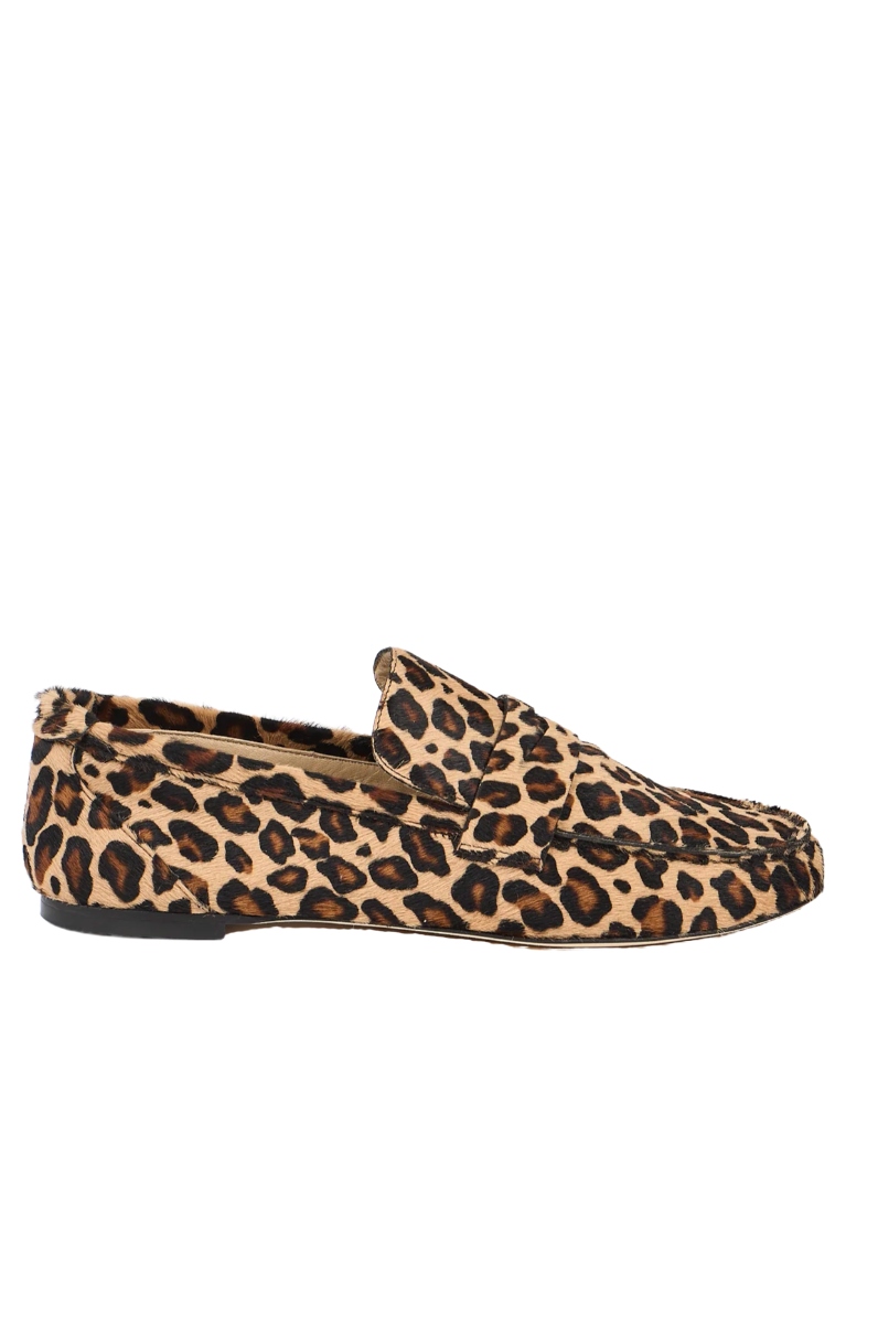 Jamie Haller, The Penny Loafer in Ponyhair Leopard