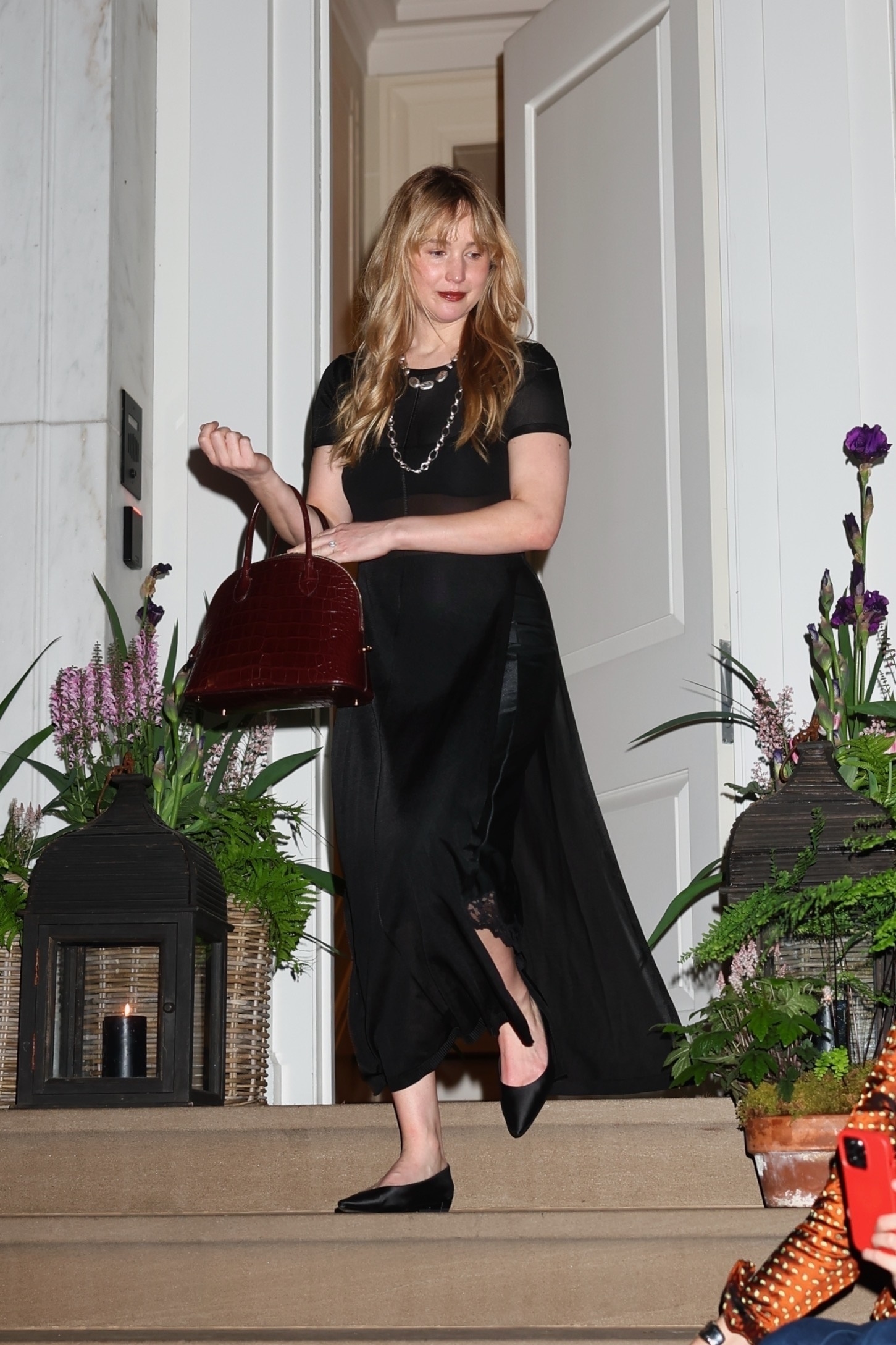 Jennifer Lawrence was spotted with a The Row bowling bag in May 2025