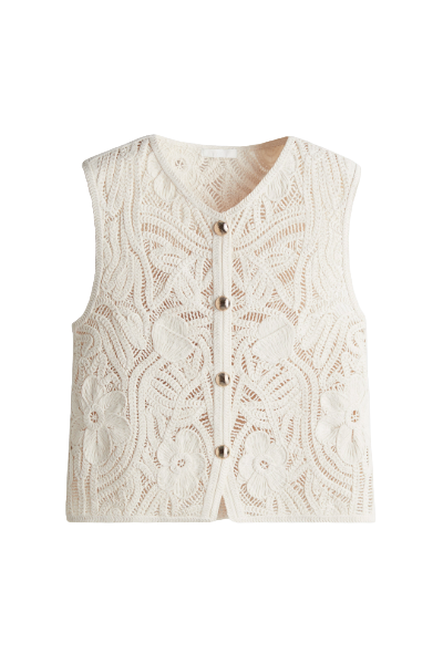 H&amp;amp;M, Crochet-Look Vest