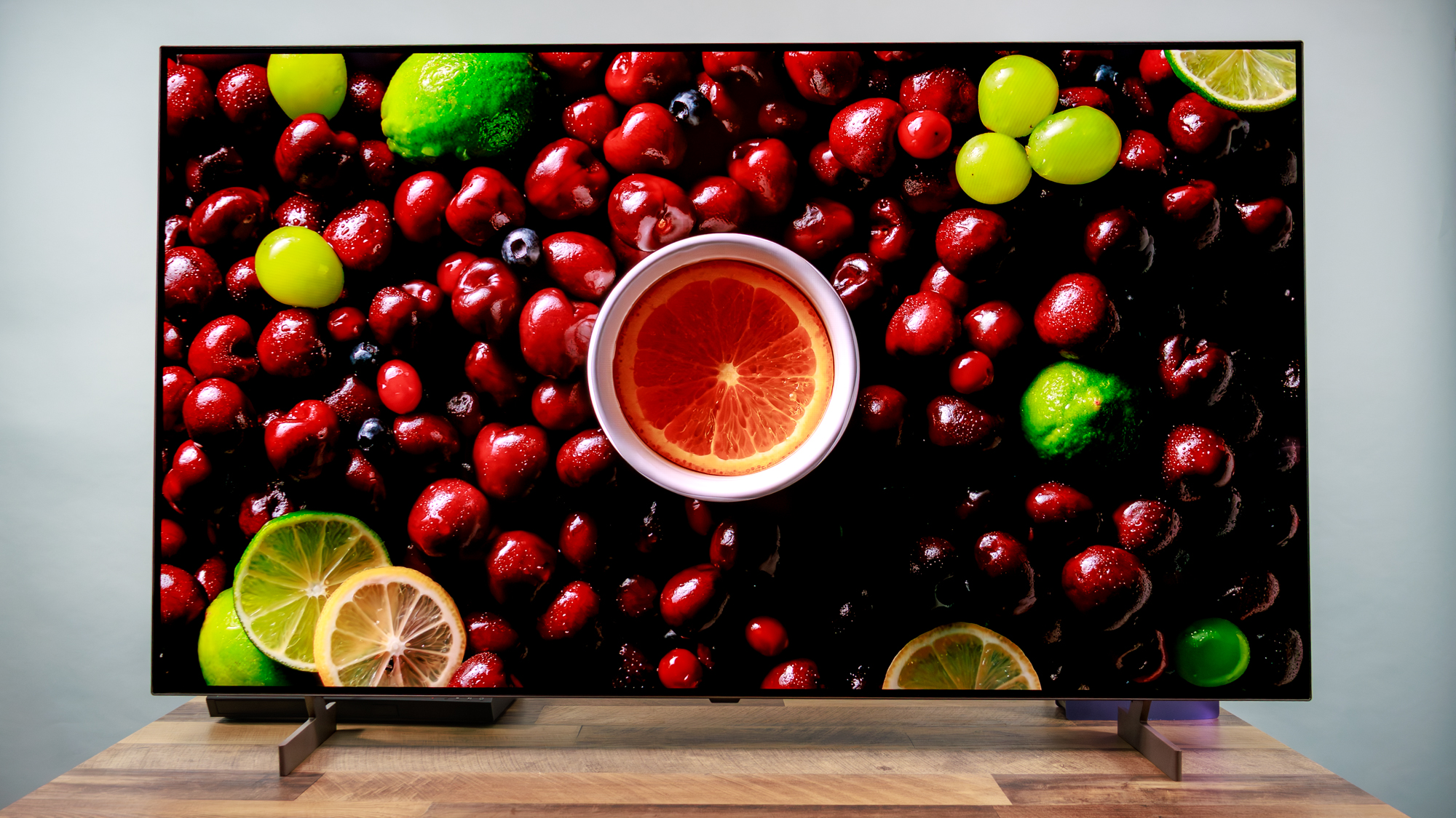 LG B6 OLED TV on a table