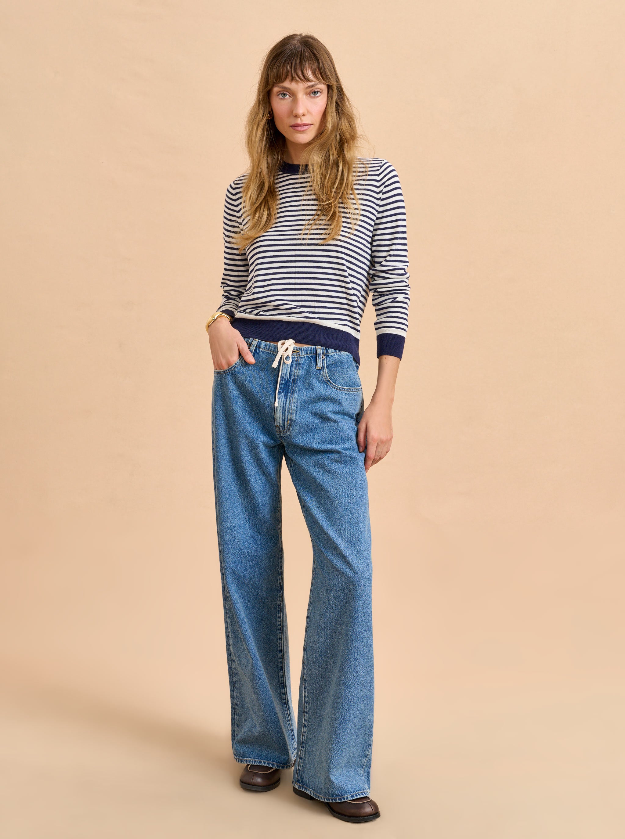 Jenny Mid-Rise Drawstring Jean