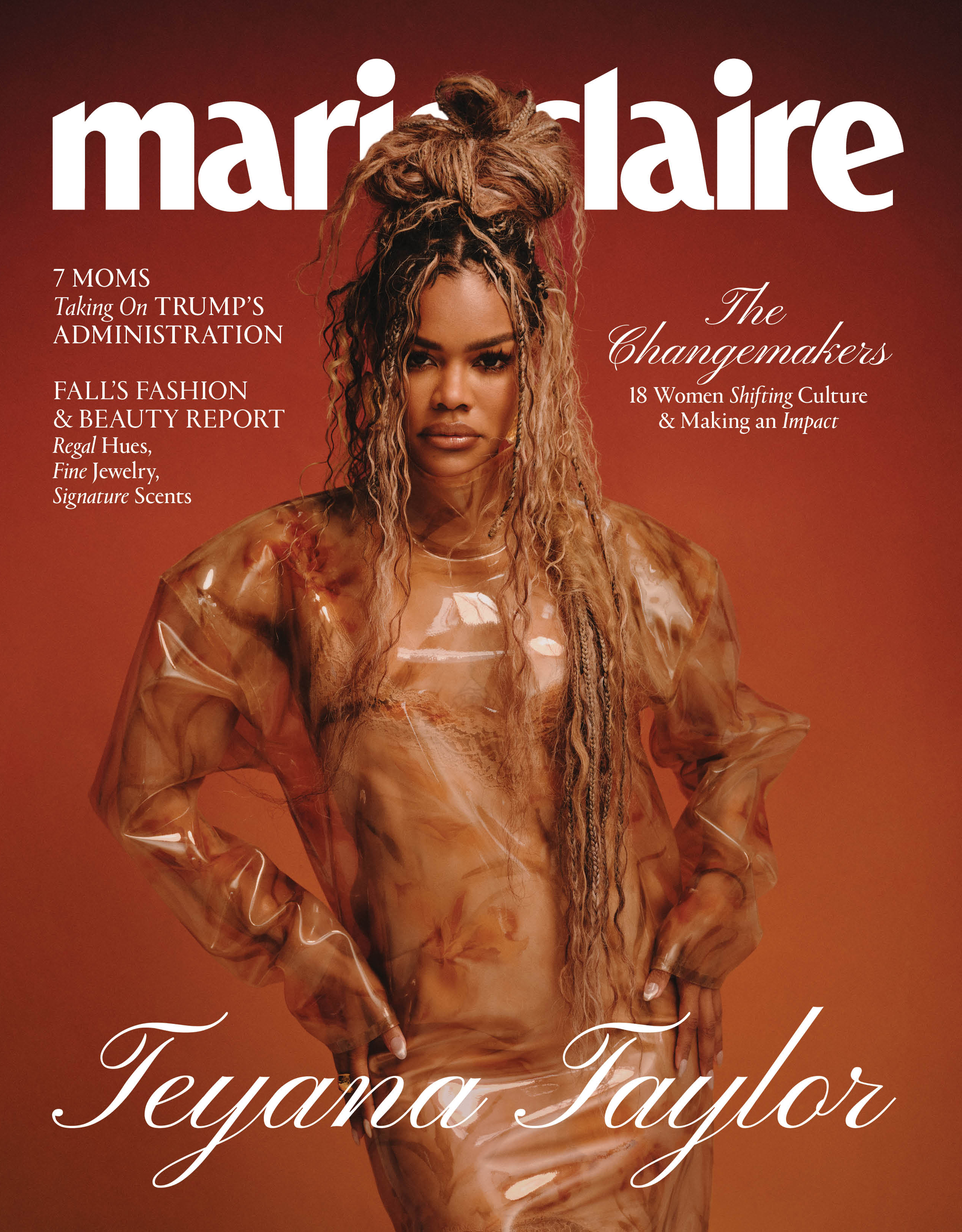 Teyana Taylor on the cover of Marie Claire magazine
