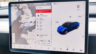 Tesla Model 3 dash display