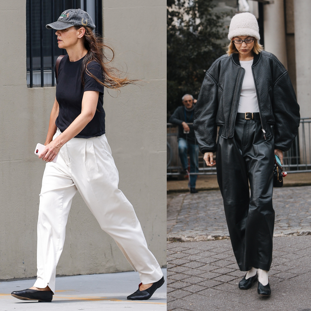 Katie Holmes and Gigi Hadid's favorite Mansur Gavriel Glove Flats are on sale for Nordstrom's Anniversary