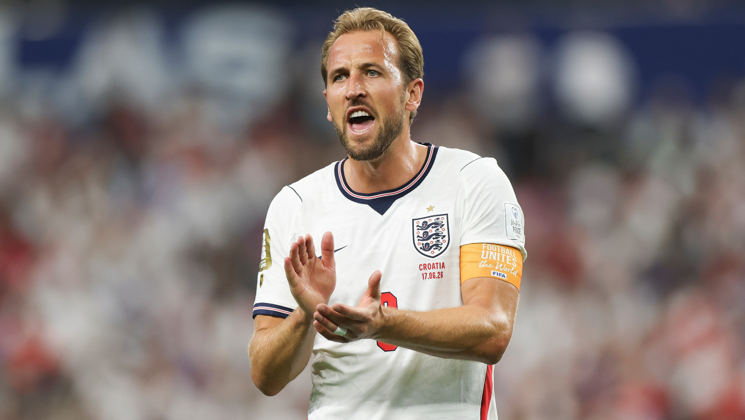 Harry Kane during England vs Croatia at World Cup 2026