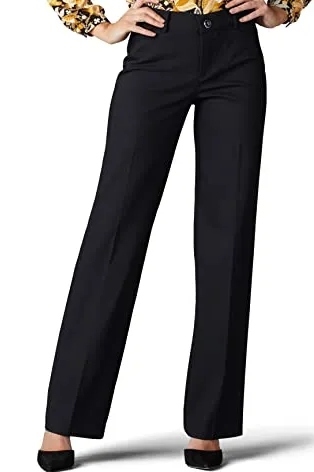 Lee, Women's Ultra Lux Comfort With Flex Motion Trouser Pant Black (Were $43) 