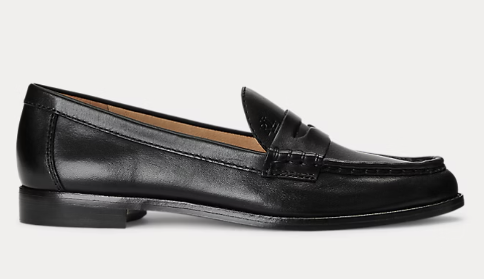 Ralph Lauren, Wynnie Burnished Leather Loafer