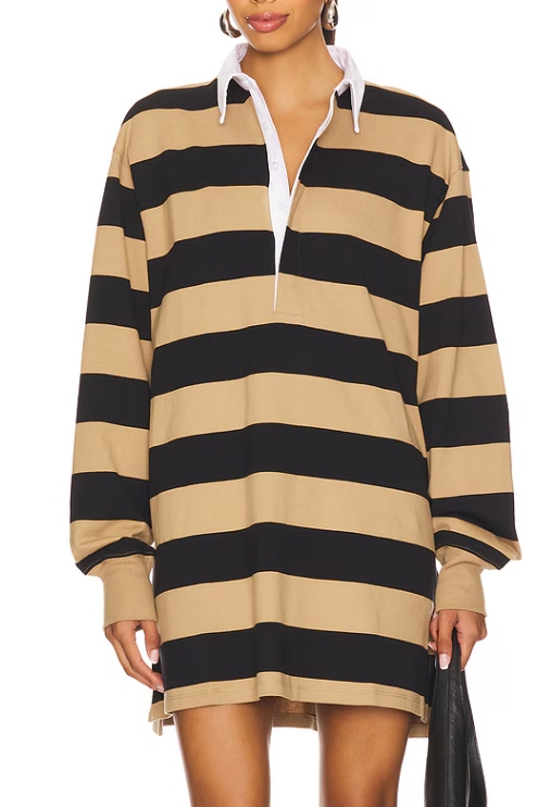 Good American, Jersey Polo Mini Dress