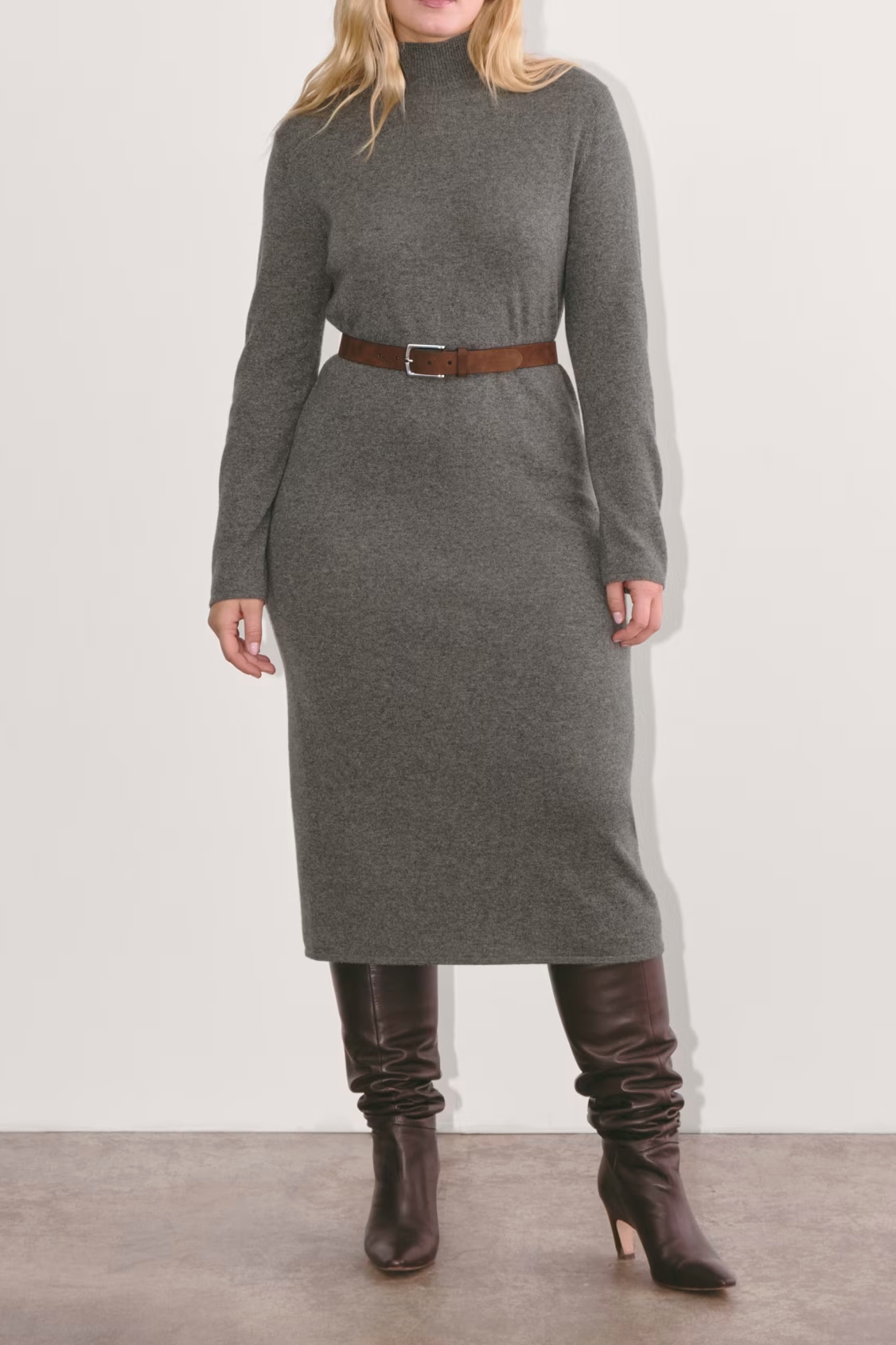 Everlane, The Turtleneck Sweater Dress in Cashmere