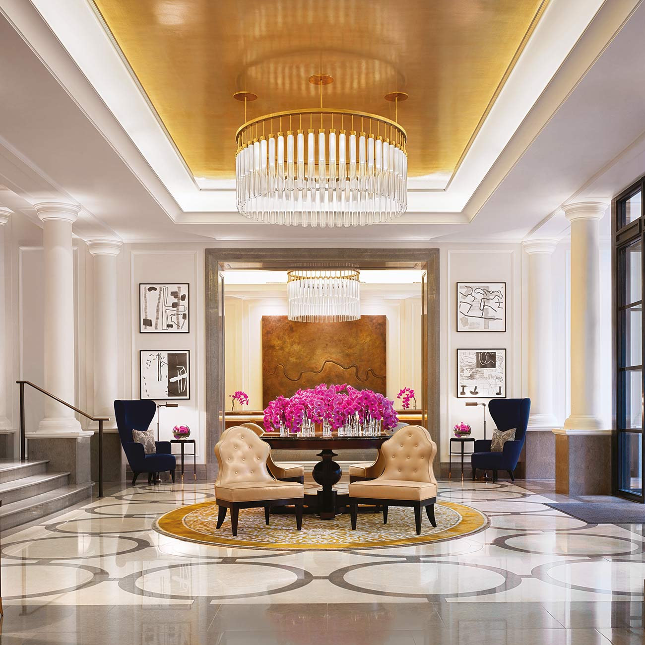 A look inside the lobby of the Corinthia London, the luxury hotel favoured by celebrities in London