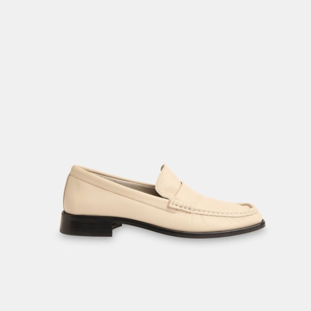 Whistles, White Mora Square Toe Loafer