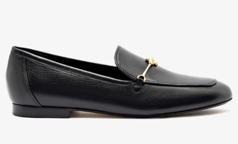 Larroud&amp;eacute;, Katherine Loafer in Black Leather