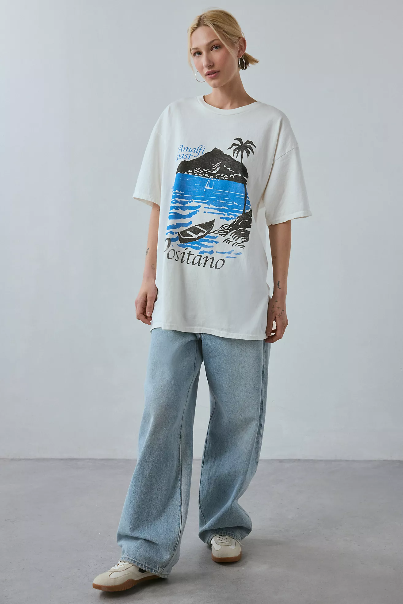 Positano Amalfi Coast Graphic T-Shirt Dress