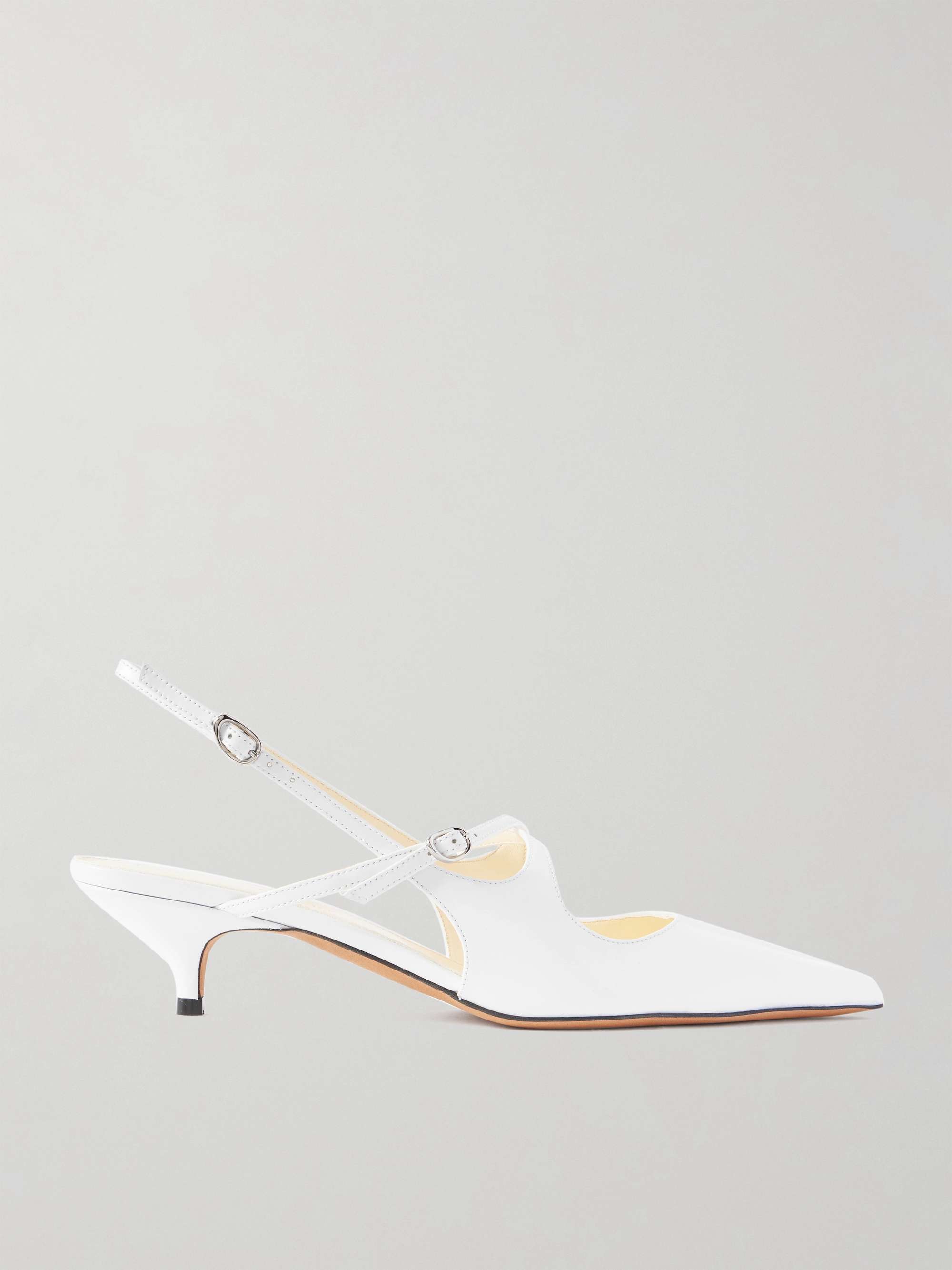 Slash Leather Slingback Pumps