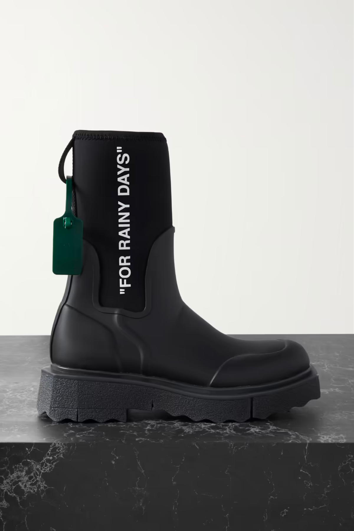 Best Rain Boots 2023 | OFF-WHITE Rubber and Jersey Ankle Boots Review