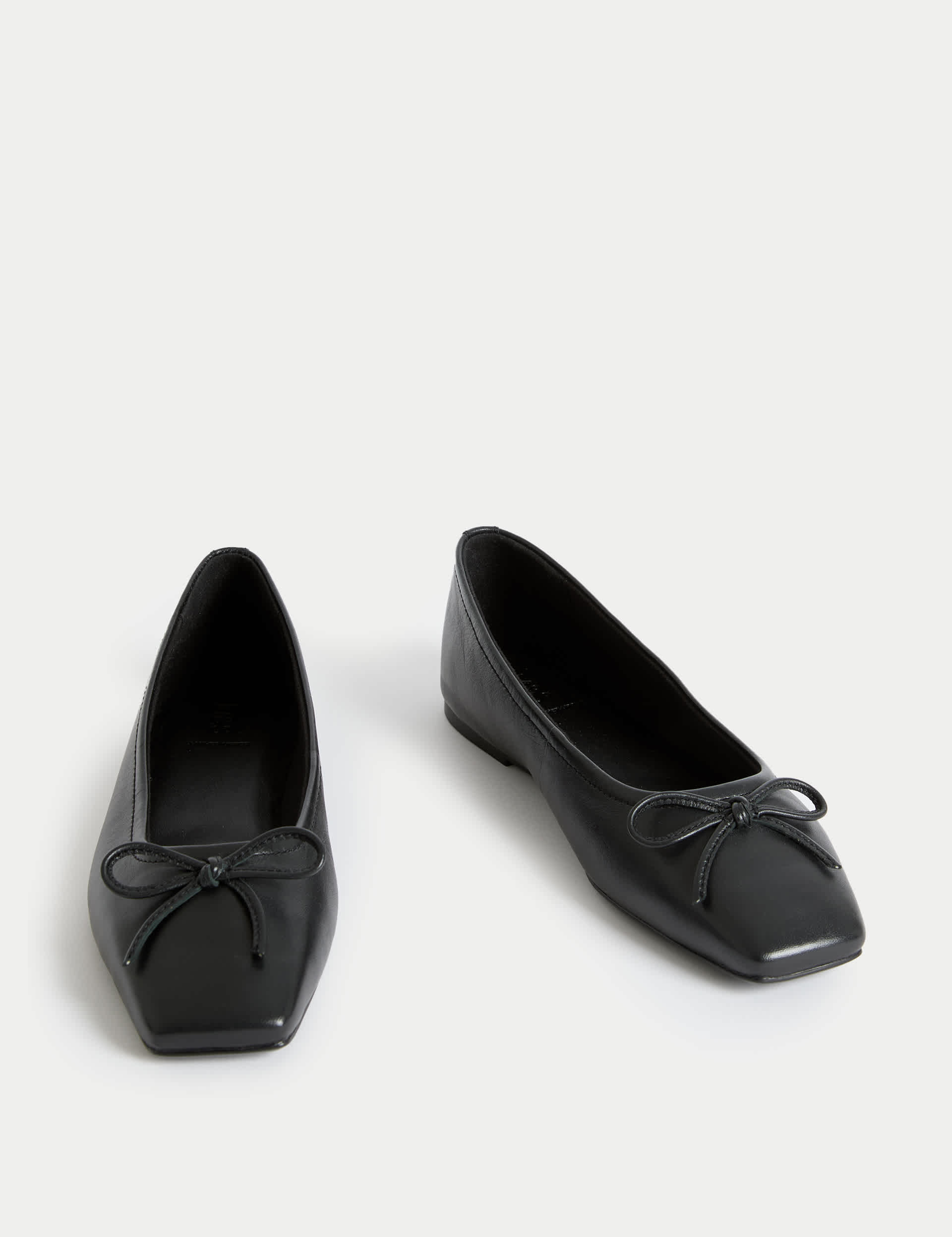 Leather Slip on Flat Ballet Pumps
