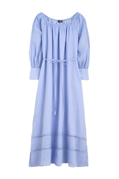 J.Crew, Gathered Maxi Dress in Ramie (Was $248) 