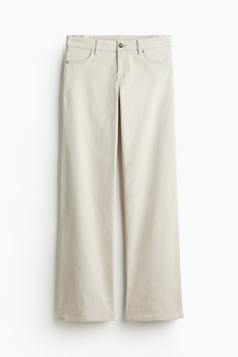 Low-Waist Twill Pants